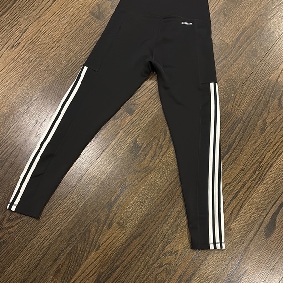 Adidas Kids Black Leggings size Small - Picture 6 of 8